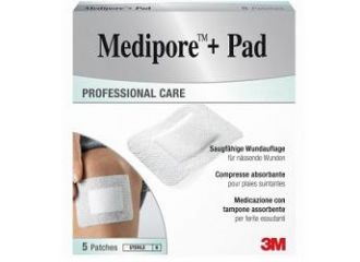 Medicazione medipore+pad 10x15cm 5pezzi