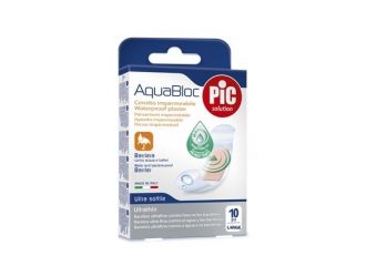 Cerotto pic aquabloc 25x72mm antibatterico 10 pezzi