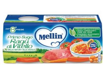 Mellin primosugo ragu' di vitello 2 vasetti da 80 g