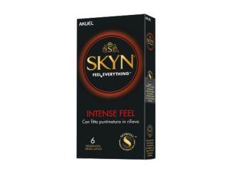 Profilattico ansell akuel skyn intense feel b 6 pezzi