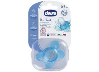 Chicco succhietto comfort boy in silicone 0-6 mesi 1 pezzo