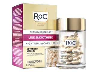 Roc retinol correxion line smoothing siero viso notte 30 capsule