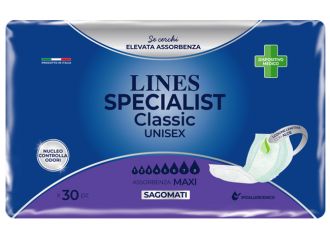 Pannolone per incontinenza lines special classic sagomato maxi 30 pezzi