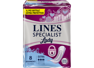 Assorbenti lines specialist lady extra ipoallergenici 8 pezzi