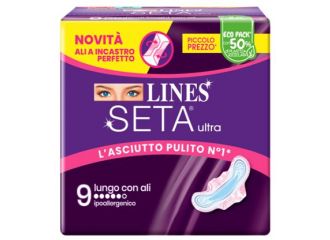 Lines seta ultra assorbenti lungo ali dwct 9 pezzi