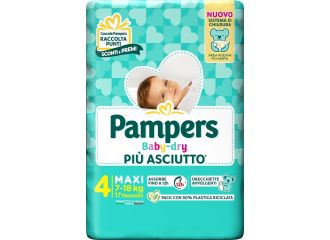 Pampers baby dry pannolino downcount maxi 17 pezzi