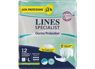 Pannolone mutandina lines specialist derm ap l 12 pezzi