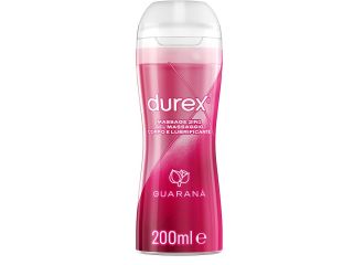 Durex massage 2 in 1 gel massaggio corpo e lubrificante guarana' 200 ml