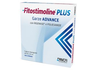 Fitostimoline plus garze advance impregnate 10x10 cm 5 pezzi