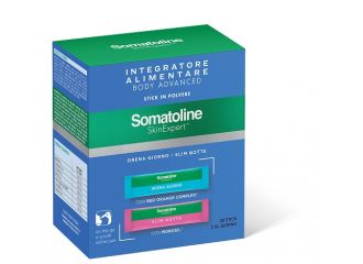 Somatoline skin expert body advanced 14 stick drena giorno + 14 stick slim notte