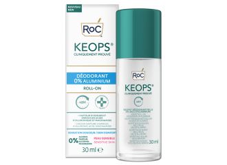 Roc keops deodorant roll on 0% aluminium 30 ml