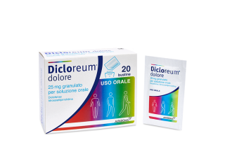 Dicloreum dolore 25 mg granulato per soluzione orale