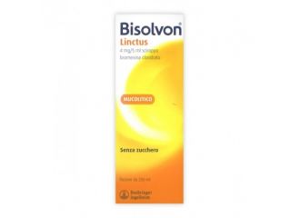 Bisolvon linctus 4 mg/5 ml sciroppo gusto cioccolato&ciliegia